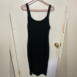 Women’s Black Midi Bodycon Dress